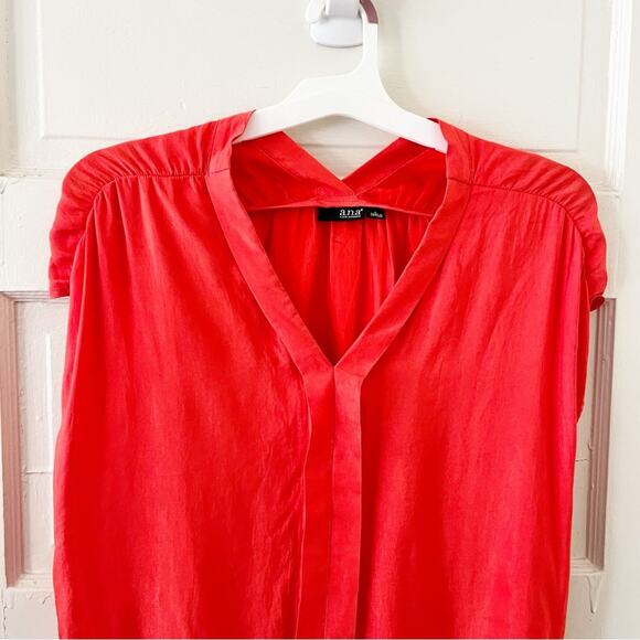 ANA Bright Orange-Red Pullover Top, L, NWT! - Picture 5 of 8